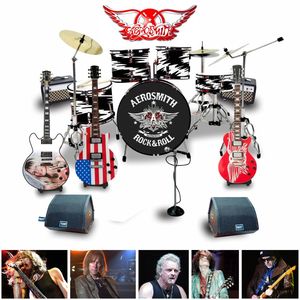 ชุดดนตรีจิ๋ว 1 ชุด โมเดลตกแต่ง Aerosmith - Product Image 4