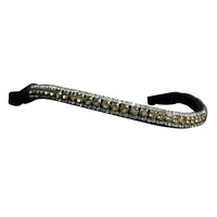 Bandeau de tête décoratif en cuir pour l'équitation avec couleur et logo personnalisables