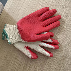 Gants de sécurité vietnamiens en coton tricoté avec revêtement en latex, anti-coupure, antidérapants, réutilisables, avec poignet en caoutchouc, jauge 10, pour la protection au jardinage - Product Image 1