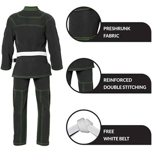 Uniformes de BJJ al Por Mayor a Bajo Precio, con Logotipo Personalizado, de la Mejor Calidad, Ligeros, Unisex, 100% Poliéster, Colores Personalizados, Transpirables - Product Image 6