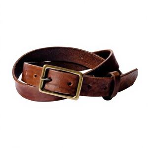 Cinturones Vintage de Cuero Vacuno 100% con Hebilla de Acero, Longitud Personalizada, para Hombre, Formales, Impermeables, Ecológicos, con Soporte OEM, Precio de Fábrica - Product Image 1