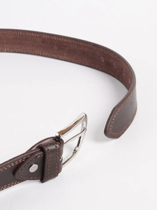 Ceintures élégantes pour hommes en cuir véritable avec boucle à ardillon, personnalisables, de luxe, pour jeans, haute qualité, OEM, vente en gros, accessoires de mode - Product Image 2