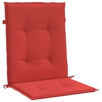 4pcs coussins de chaise de jardin rouge 39.4 "x 19.7" x 1.2 "oreillers et coussins d'extérieur en tissu Oxford