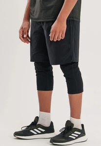 Shorts de bain modestes pour hommes, style Awrah, en tissu toile écologique et respirant, couleurs personnalisables, taille élastique - Product Image 3