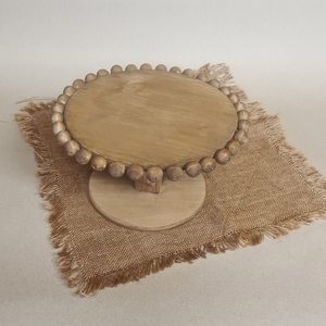 Eco Friendly wooden Cake <b>Stand</b> With Morden Beads Handwork For Wedding Restraint Serving Use Wholesale For retails - Product Image 5