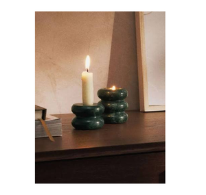 <b>Marble</b> <b>Candle</b> Sticks Pillar <b>Holder</b> Customized Logo White Stone Natural Stone Candlestick <b>Holder</b> - Product Image 1