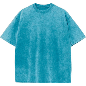 T-shirt Homme Personnalisé Délavé à l'Acide Col Rond Vintage Tissu Doux Respirant Tenue Décontractée Logo OEM Streetwear Vente en Gros - Product Image 2