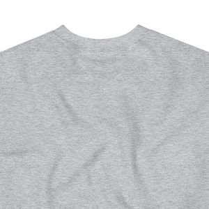 Heather <b>Grey</b> Crew Neck Long Sleeve <b>Sweatshirt</b> Featuring MOM Logo Casual Pullover Top Soft Fashion Apparel Everyday Wear Stylish - Product Image 4