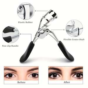 Professional Eyelash Curler with Black Rubber Handles <b>Makeup</b> <b>Tool</b> Reusable Stylish Eye <b>Makeup</b> and Lash Styling - Product Image 4
