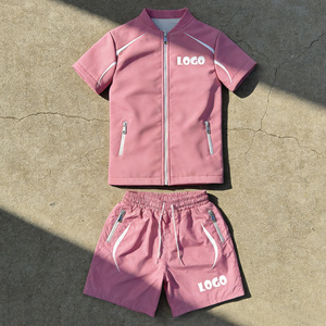 Custom Racing Track Gas Station Work Uniform Windproof Casual Lightweight <b>Jacket</b> Polyester Tracksuit Men Windbreaker <b>Short</b> Se - Product Image 2