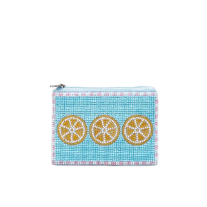 Beaded Coin <b>Purse</b> Bohemian Style Handcrafted Cartoon Bag Fruit Pattern Open Closure Polyester Breathable - Product Image 3