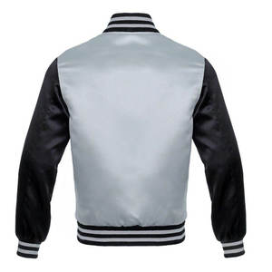 Blouson universitaire unisexe personnalisé en mélange de laine, avec coutures durables, capuche et design patchwork pour la personnalisation de la marque - Product Image 3