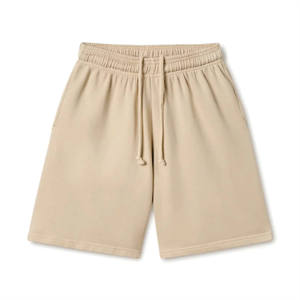 Shorts d'été sportifs unis pour hommes OEM 100 % coton, avec poches, respirants, séchage rapide, personnalisables, en promotion à prix réduit - Product Image 1