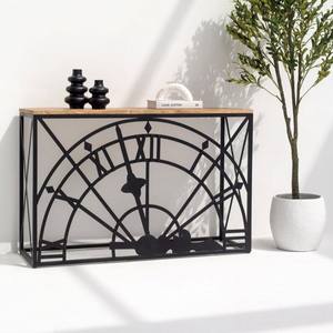 Mesa Consola de Madera Sierra Prime de Vandana, Diseño Moderno y Minimalista con Acentos de Madera Sólida - Product Image 1