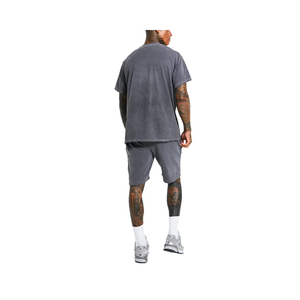 Ensemble de plage d'été pour hommes, vêtements décontractés confortables en coton tricoté respirant, streetwear - Product Image 5