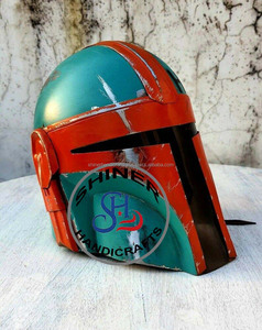 หมวกเกราะแมนดาลอเรียนยุคกลาง,หมวกกันน็อคนักล่าแฟนซีอุปกรณ์เสริมเครื่องแต่งกายคอสเพลย์ฮาโลวีนโมเดลรูปภาพเร็วๆนี้ - Product Image 5