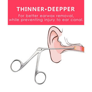 Pinces auriculaires professionnelles, instrument ORL de précision pour l'examen du conduit auditif et l'élimination des corps étrangers - Product Image 4