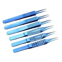 Kit d'instruments chirurgicaux en titane bleu, pinces manuelles en acier inoxydable pour greffe de cheveux FUE FUT, usage clinique BY ZUOL.