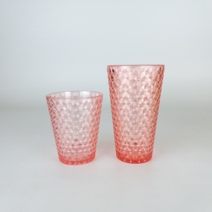 Gobelet en plastique incassable de 18 oz à coupe diamantée pour la maison et les restaurants - Product Image 5