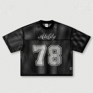 Camiseta de Baloncesto de Malla Ability 78, Unisex, Cuello Redondo, Manga Corta, Transpirable, de Poliéster, Ropa Deportiva para Adultos, para Todas las Temporadas - Product Image 1