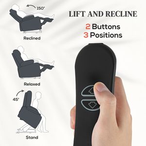 Fauteuil Électrique Gris avec Fonction Inclinaison et Massage Chauffant pour Personnes Âgées, USB et Housse Amovible avec Poches Latérales - Product Image 4