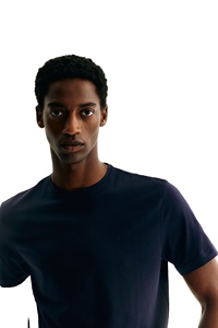 Marque personnalisée imprimée teinte Slim Fit 100% coton T-Shirt d'été hommes Jersey à manches courtes respirant confortable tricoté haut - Product Image 6