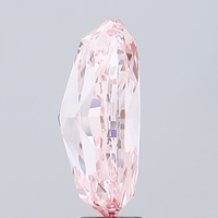 Diamante Suelto Certificado por IGI para Joyería, 1.00 Quilates, Color Rosa Intenso, Corte Ovalado, Diamante Cultivado en Laboratorio, Corte Excelente, Claridad VS2