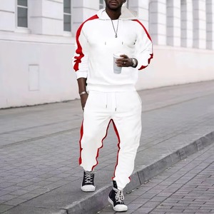 Custom Mens Color Blank Hoodie and <b>Sweatpants</b> <b>Set</b> Loose Fit Streetwear Joggers Sweatsuit <b>Set</b> OEM Factory Casual Tracksuit - Product Image 5