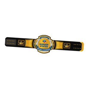 Cinturón de Campeón Personalizado de la División de Estados Adyacentes, Cinturón de Colección de Primera Calidad con Diseño Dorado - Product Image 6