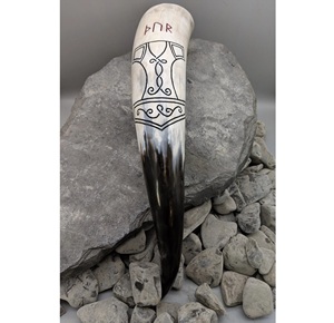 Best Creative Polished Eco-Friendly Natural Buffalo Horn Viking Drinking Horn Hand Carved Luxury Wedding Gift - Product Image 2