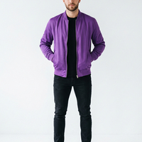 Blousons bomber décontractés au design tendance et coupe classique pour adultes, blouson bomber léger et élégant pour hommes