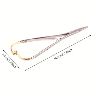 Porte-aiguille micro-précis Castroviejo 14,2 cm – Instrument chirurgical délicat pour la suture en chirurgie ophtalmique - Product Image 2