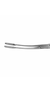 Pinces à éponges réutilisables en acier inoxydable de qualité médicale, outil chirurgical avec poignée ergonomique en anneau et mâchoires courbes dentelées - Product Image 4