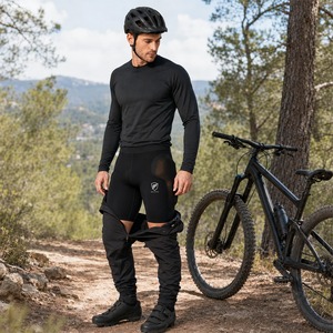 Shorts de protection pour le cyclisme, rembourrés, respirants, en polyester, pour le trail, protection corporelle, équipement de protection, vêtements de sport OEM - Product Image 6