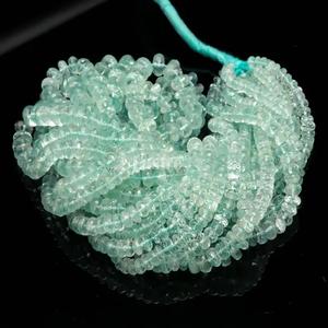 Cuentas de Diamante Azul Natural Facetado en Forma de Rondelle, Piedra de Nacimiento de Marzo, Raro y Exclusivo, Tamaño 5-7 mm, 16 Pulgadas, Marca LUSTRE, Certificado por Terceros - Product Image 3