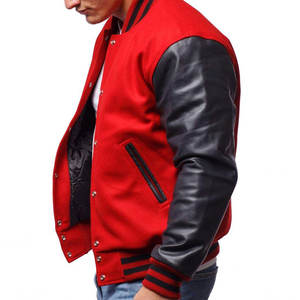 Blouson universitaire en laine pour homme, personnalisable avec logo, vente en gros, chaud, classique, style Letterman, pour équipes, marques, promotions - Product Image 3