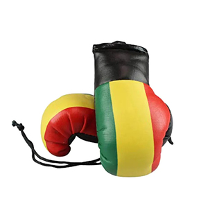 Premium <b>Leather</b> Stainless Steel High Quality Light Boxing <b>Keychain</b> Boxing Gloves Shape Customized Logo Print Corporate Gift Car - Product Image 6