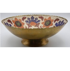 Bol de service doré, finition plaquée or, pour le rangement du pop-corn, bols arrondis, peints à la main, qualité supérieure, pour la restauration. - Product Image 5