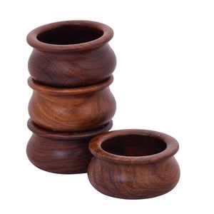 Cuenco multiusos hecho a mano de madera sólida con forma de Handi para el desayuno, aperitivos, sopa, vajilla, ensaladeras para el hogar y la cocina - Product Image 4