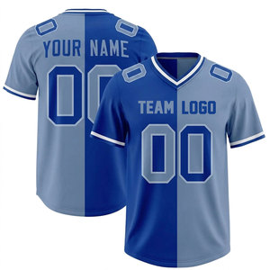Maillot rétro de football américain personnalisé avec nom de joueur et nom d'équipe, en maille polyester, coupe ample, séchage rapide, respirant, imprimé - Product Image 1