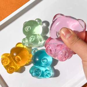 Oso de goma personalizado al por mayor, juguetes antiestrés de maltosa con logo impreso, productos unisex, oso de azúcar transparente - Product Image 4