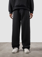 Pantalon de survêtement de luxe personnalisé pour hommes, coupe droite, jambe large, décontracté, avec logo, taille élastique, vente en gros