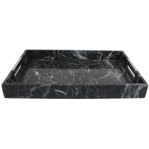 Bandeja Rectangular de Mármol Blanco Natural de la Mejor Calidad, Organizador Decorativo Hecho a Mano para Baño, Cocina y Accesorios - Product Image 4