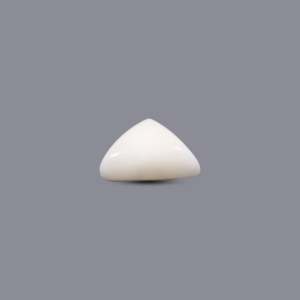 Natural White Coral Oval Cabochon Loose Gemstone 6.95 Carat Certified Wholesale - Product Image 3