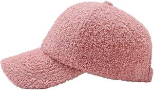 Wholesale Cotton Teddy Fleece Embossed Distressed Trucker Cap Unisex Warm Winter <b>Sherpa</b> Baseball <b>Hat</b> Solid Pattern Custom Logo - Product Image 4