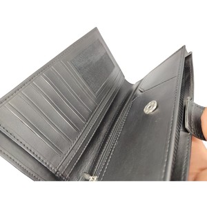 Cartera de Mano de Alta Gama para Mujer, Cartera Larga de Cuero Genuino, Protección RFID, Cierre de Broche, Uso Diario, Forro de Seda, Diseño Moderno - Product Image 5