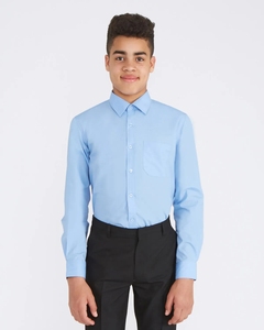 Camisas de vestir Oxford de manga larga con puños ajustables para jóvenes, uniforme escolar - Product Image 4