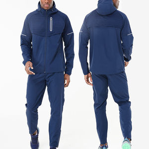 Conjunto de Chaqueta Cortavientos de Alta Calidad Personalizada 2026, Informal, de Invierno, Impermeable, de Secado Rápido, Ligera, con Capucha, 100% Algodón, Cintura Elástica - Product Image 1