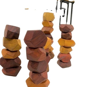Bloques de equilibrio Tumi Ishi Juguete creativo-Piedras apilables de madera creativas tradicionales de alta calidad de 99GD - Product Image 1