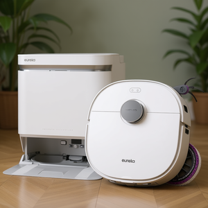 Robot aspirateur et serpillière avec aspiration de 22000 Pa, batterie de 6400 mAh, lavage à l'eau chaude à 80°C, auto-nettoyant - Product Image 3